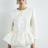 VESTE MERINGUE EN BLANC MARTINI