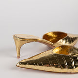 GATTINO JACE IN COCCODRILLO DORATO