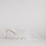 MÉDUSE EN PLUME BLANCHE