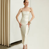 PHOENIX SENZA SPALLINE IN ANÉMONES BLANCHES