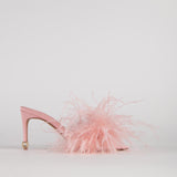 MÉDUSE EN PLUME ROSE