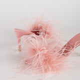 MÉDUSE EN PLUME ROSE