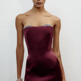 NOÉLIE STRAPLESS MINI IN BLOOD MOON