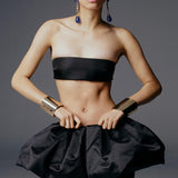 JUPE GALINA EN NOIR OBSIDIENNE