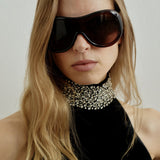 HEMINGWAY PEPLUM TOP IN IMPÉRIAL NOIR