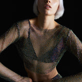 LÉA TOP EN SERPENT DE NUIT