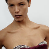 NOÉLIE STRAPLESS MINI IN BLOOD MOON