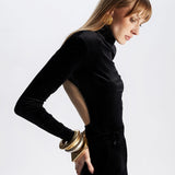 PANTALON JAGGER EN PANTHÈRE NOIRE