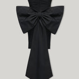 LINA DRESS IN BLACK OYSTER