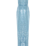 MONIQUE STRAPLESS IN SPARKLING AZURE