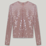 CATROUX TOP IN ROSE SMOKE