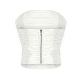 TOP LINA EN GOUTTES DE PERLES