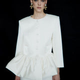 VESTE MERINGUE EN BLANC MARTINI