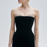 NOÉLIE SANS BRETELLES EN IMPÉRIAL NOIR