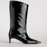 JACE BOOTS IN JEWELLED BLACK PATENT