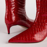 JACE BOOTS IN RED CROCO