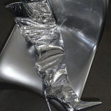 ILKYAZ BOOTS IN SILVER CROCO