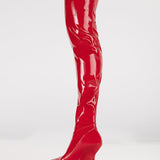 KALI BOOTS IN RED PATENT