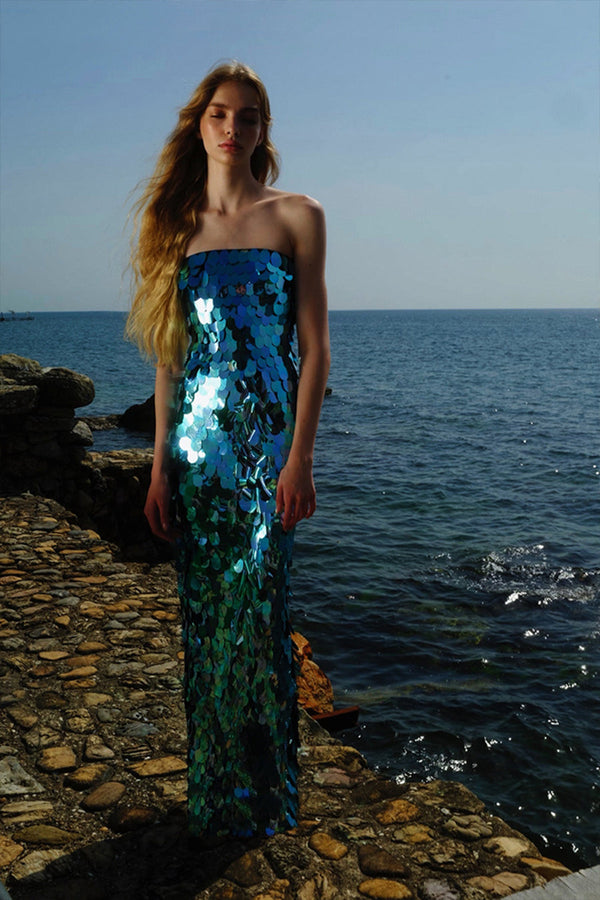 Look #37 Dione in Turquoise Coast