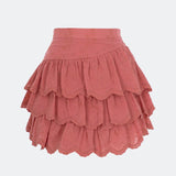 ISABEL SKIRT IN SUNKISS CORAL