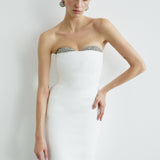 NOÉLIE STRAPLESS IN SILVER BELLINI
