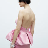 LIA PEPLUM MINI IN SONGE D’ETE