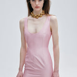 MANU MINI TRAIN DRESS IN ROSE RENAISSANCE