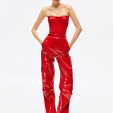 Giselle Jumpsuit in Pigalle Red